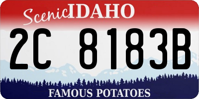 ID license plate 2C8183B