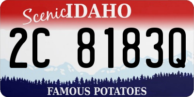 ID license plate 2C8183Q