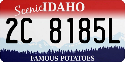 ID license plate 2C8185L