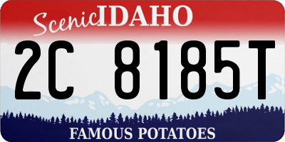 ID license plate 2C8185T