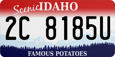 ID license plate 2C8185U