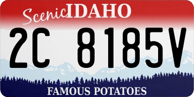 ID license plate 2C8185V