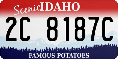 ID license plate 2C8187C