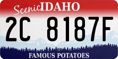 ID license plate 2C8187F