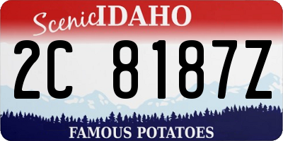 ID license plate 2C8187Z