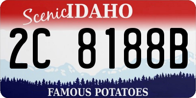 ID license plate 2C8188B