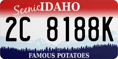 ID license plate 2C8188K