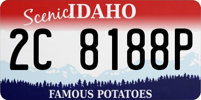 ID license plate 2C8188P