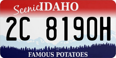 ID license plate 2C8190H