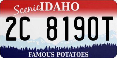 ID license plate 2C8190T