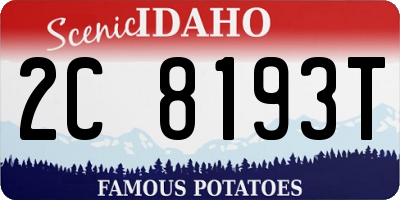 ID license plate 2C8193T