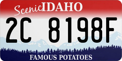 ID license plate 2C8198F