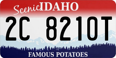 ID license plate 2C8210T