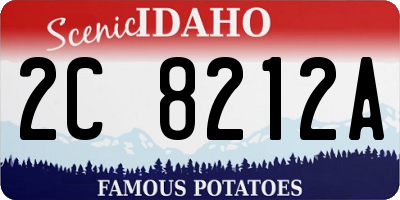 ID license plate 2C8212A