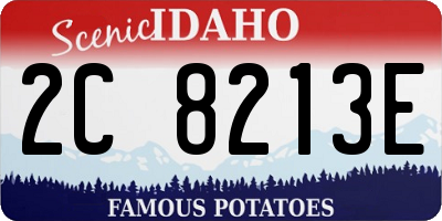 ID license plate 2C8213E