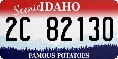 ID license plate 2C8213O
