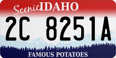 ID license plate 2C8251A
