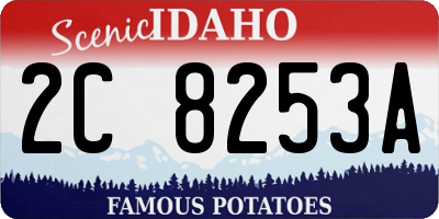 ID license plate 2C8253A