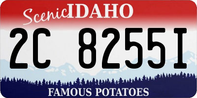ID license plate 2C8255I