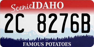 ID license plate 2C8276B