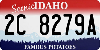 ID license plate 2C8279A