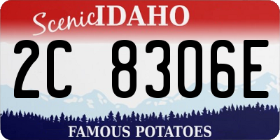 ID license plate 2C8306E