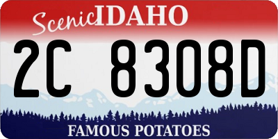 ID license plate 2C8308D