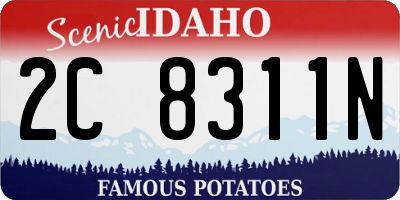 ID license plate 2C8311N
