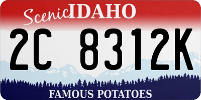ID license plate 2C8312K