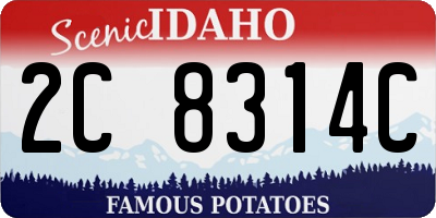 ID license plate 2C8314C
