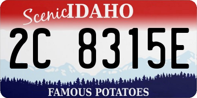 ID license plate 2C8315E