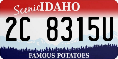 ID license plate 2C8315U