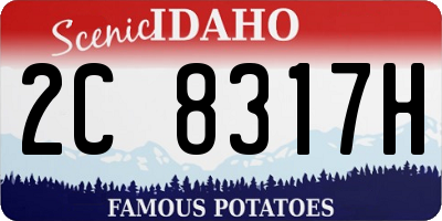 ID license plate 2C8317H