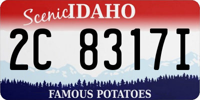 ID license plate 2C8317I