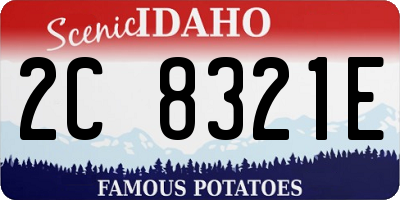 ID license plate 2C8321E