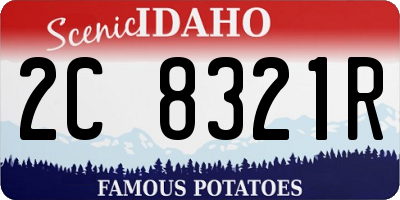 ID license plate 2C8321R