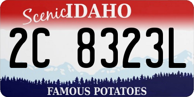 ID license plate 2C8323L