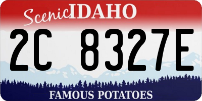 ID license plate 2C8327E