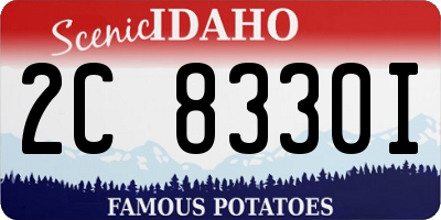 ID license plate 2C8330I