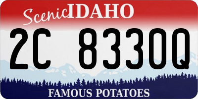 ID license plate 2C8330Q