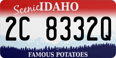 ID license plate 2C8332Q