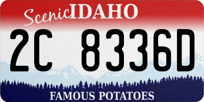 ID license plate 2C8336D