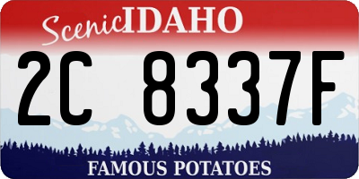 ID license plate 2C8337F