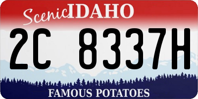 ID license plate 2C8337H