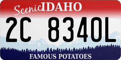 ID license plate 2C8340L