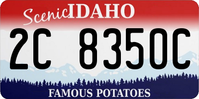ID license plate 2C8350C