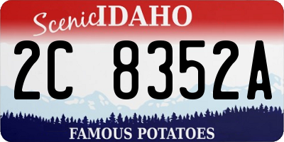 ID license plate 2C8352A