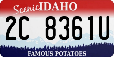ID license plate 2C8361U