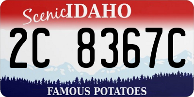 ID license plate 2C8367C