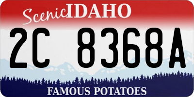 ID license plate 2C8368A